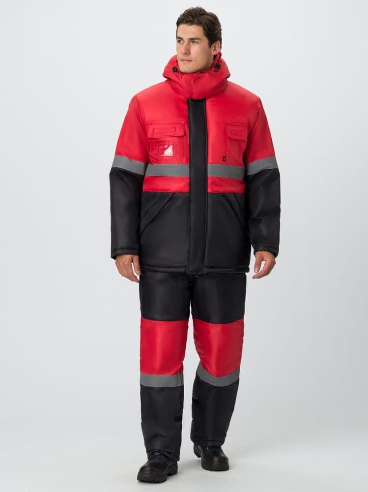 Костюм зимний Мегрес-2 СОП (тк.OxLine,90) п/к, красный/черный