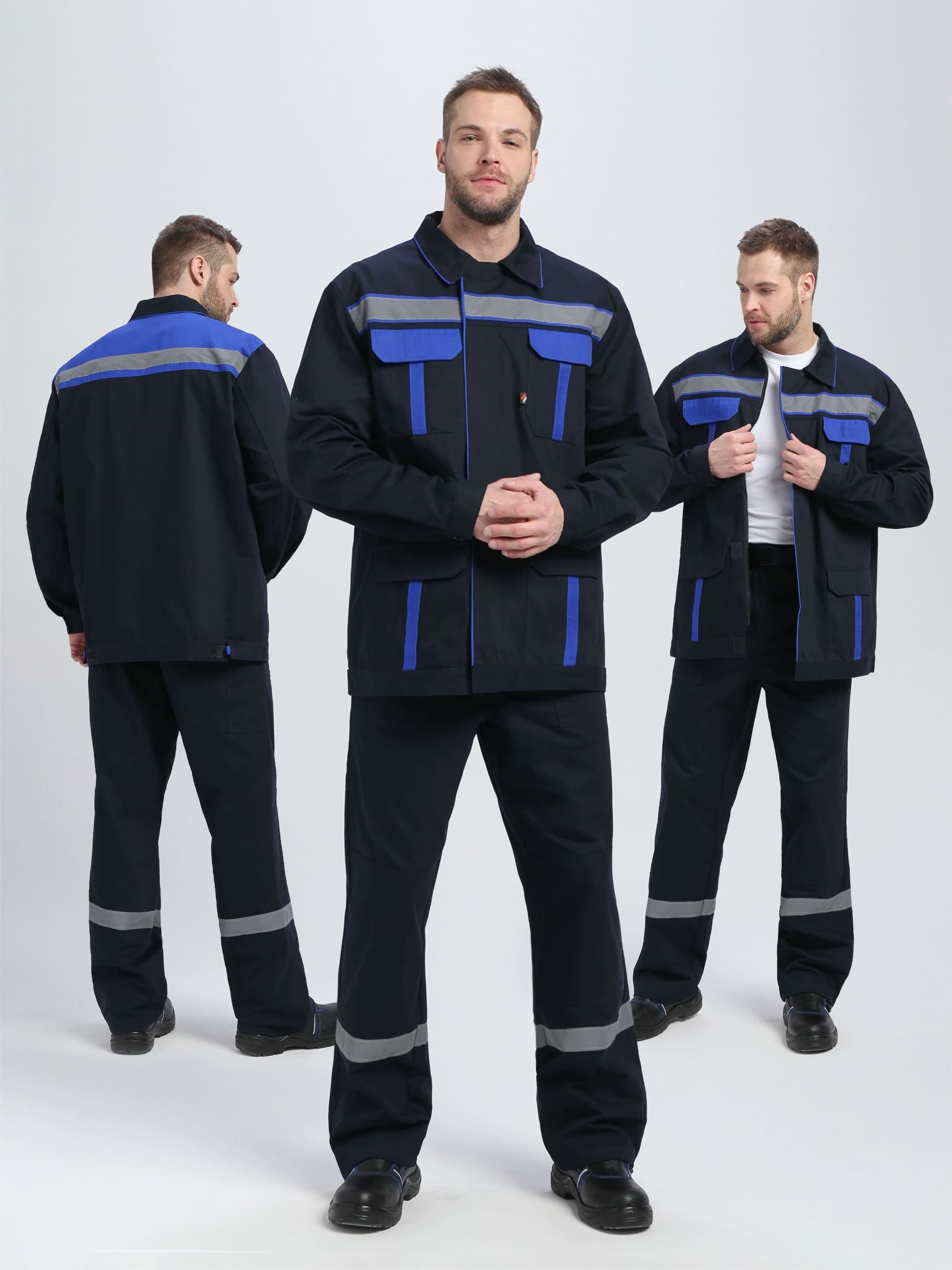 костюм итрорис-1 соп (тк.саржа,250) брюки, т.синий / васильковый