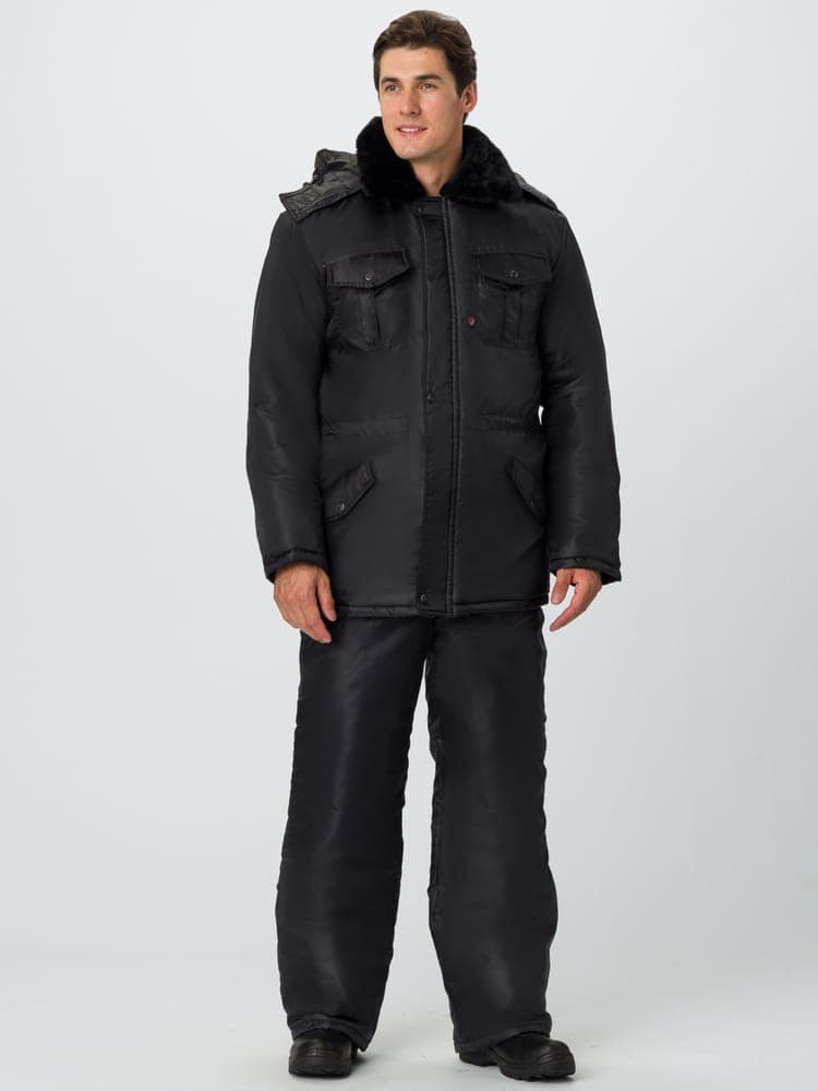 Костюм зимний Сигур-1 (тк.OxLine,90) брюки, черный