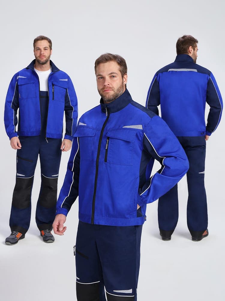 Куртка ProfLineSpecialist (тк.Смесовая,240), васильковый/т.синий